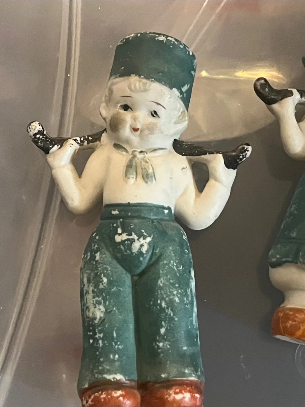 Vintage Style Dutch Bisque Boy and Girl Figurines - Home Accents 1930s #176